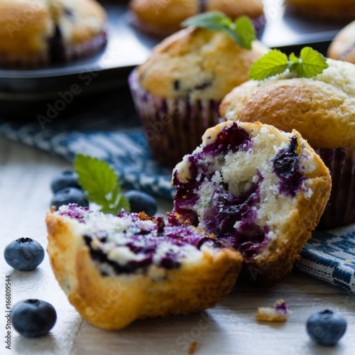 fresh blueberry muffin