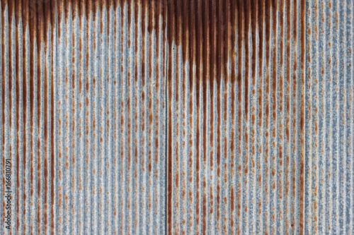 Old metal sheet roof texture. Pattern of old metal sheet. Rusty metal sheet texture.