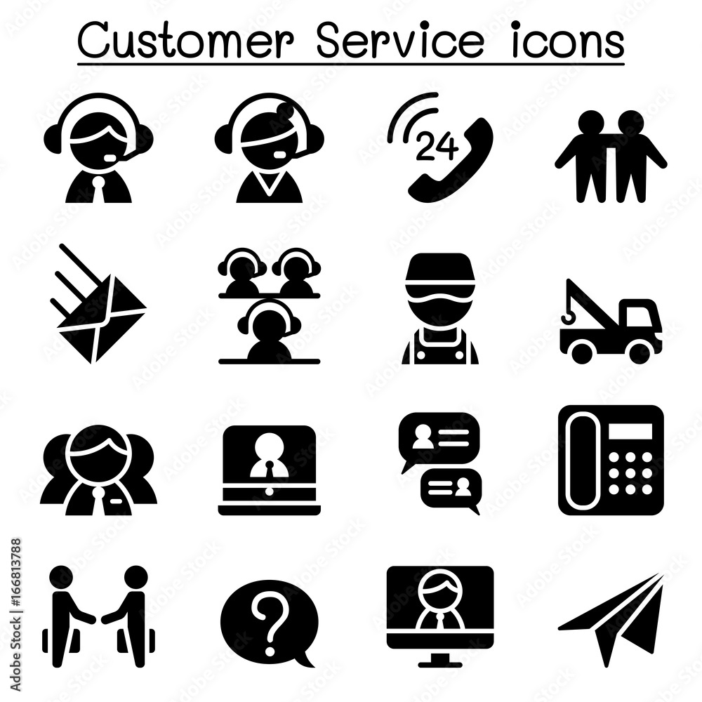 Customer Service & Call Center icons Customer Service & Call Center icons