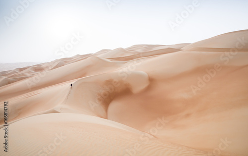 Rub al Khali Desert w Empty Quarter, w Abu Zabi w Zjednoczonych Emiratach Arabskich
