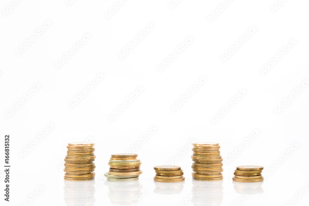 Pile Of Coins. Concept Of Earning Money. Pile Of Coins. Concept Of Earning Money.