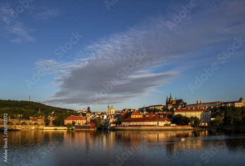 Morning, view on old city . Prague.Czech Republic, European travel.