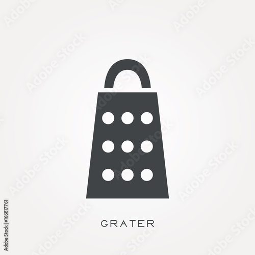 Line icon grater