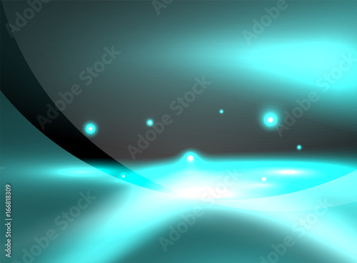 Glowing shiny wave background