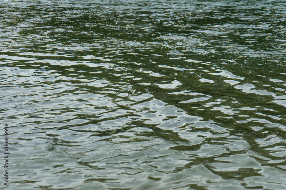 vibrant river water close up