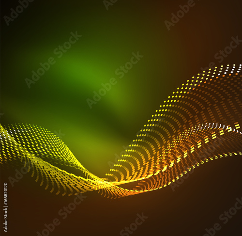 Vector wave particles background