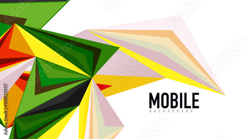 Modern triangle presentation template Free Download Modern triangle presentation template - GFXLoad