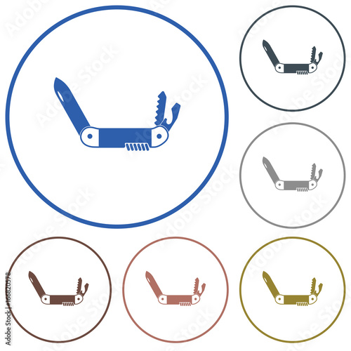 Camping knife icon