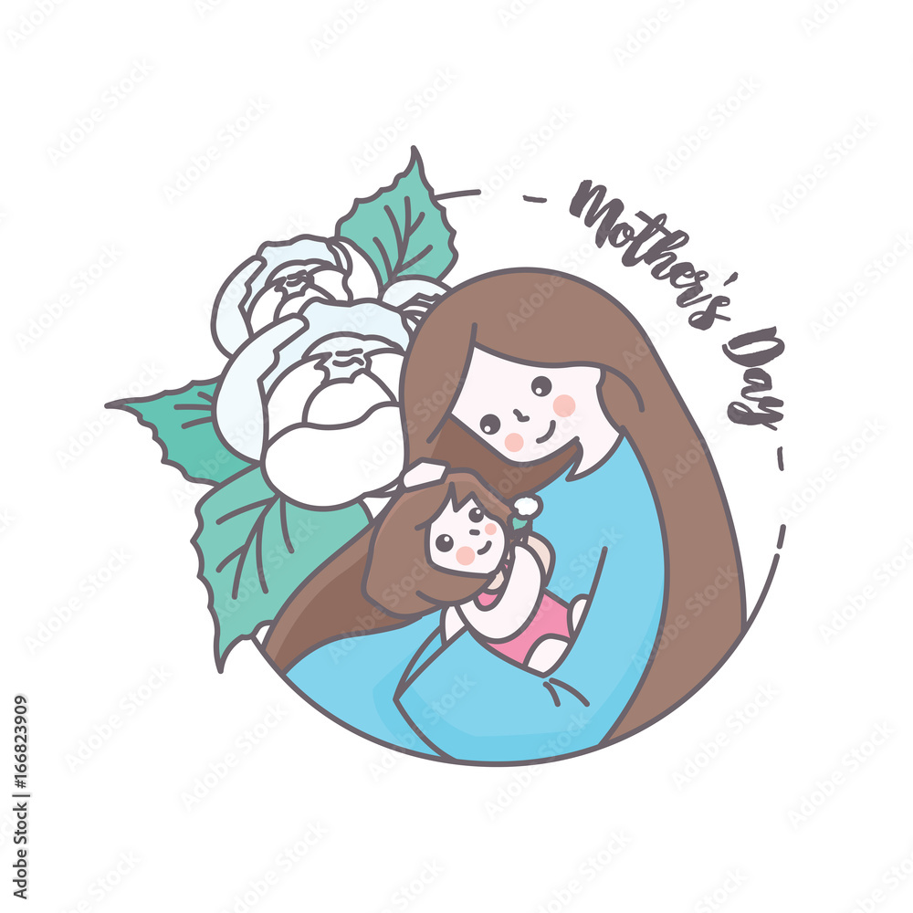Mother's Day Jasmine Vector Illustration Mother's Day Jasmine Vector Illustration