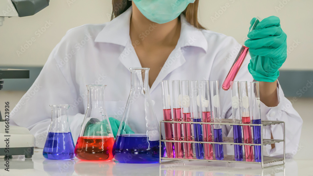 Scientist working at laboratory Scientist working at laboratory