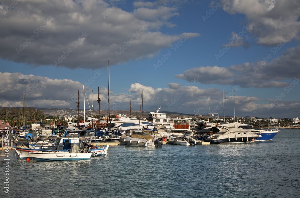 Port in Pathos. Cyprus