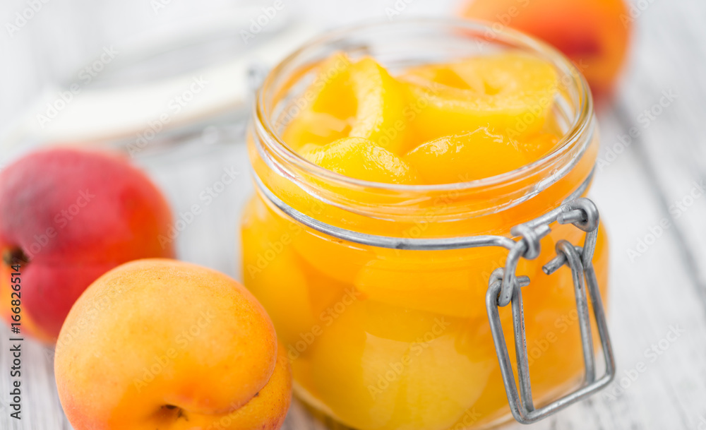 Pickled Apricots (selective focus) Pickled Apricots (selective focus)