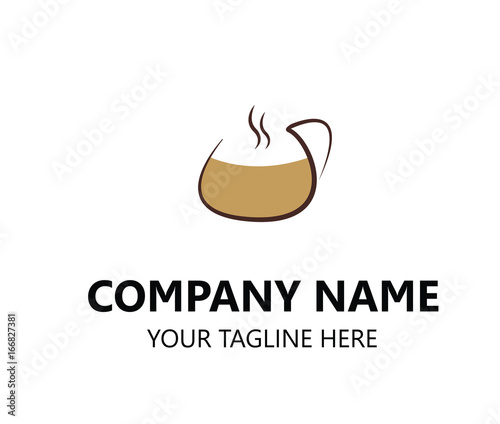 logo coffee cup hot glass