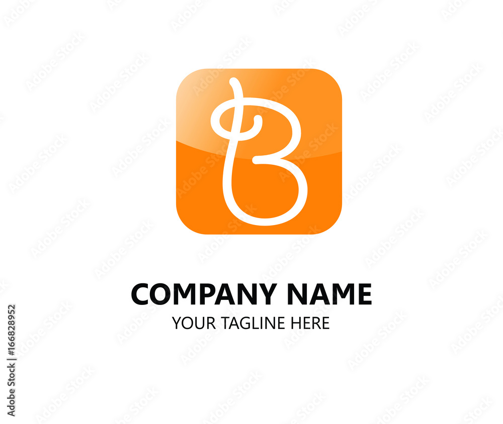 logo letter B inside square logo letter B inside square