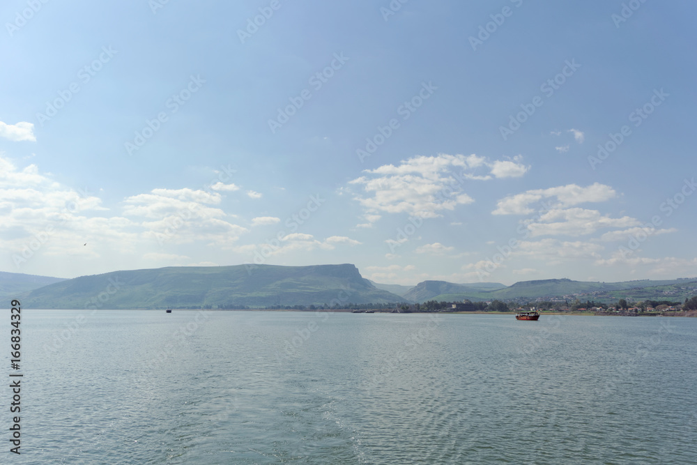 Israel, view of the Sea of Galilee