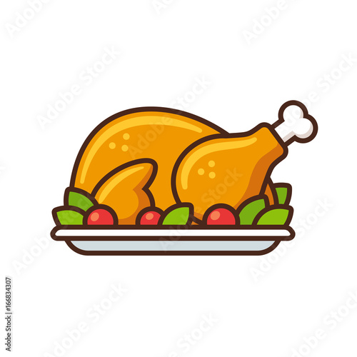 roast turkey icon