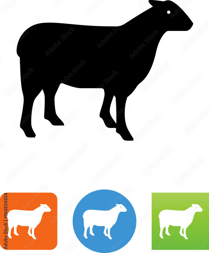 Lamb Or Mutton Icon - Illustration Lamb Or Mutton Icon - Illustration