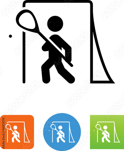 Lacrosse Goalie Icon - Illustration