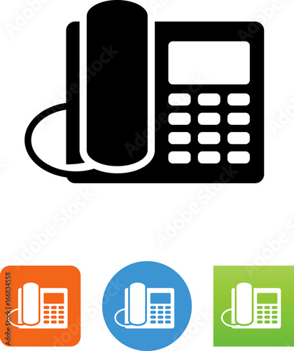 Landline Phone Icon - Illustration