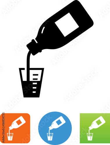 Liquid Medicine Icon - Illustration