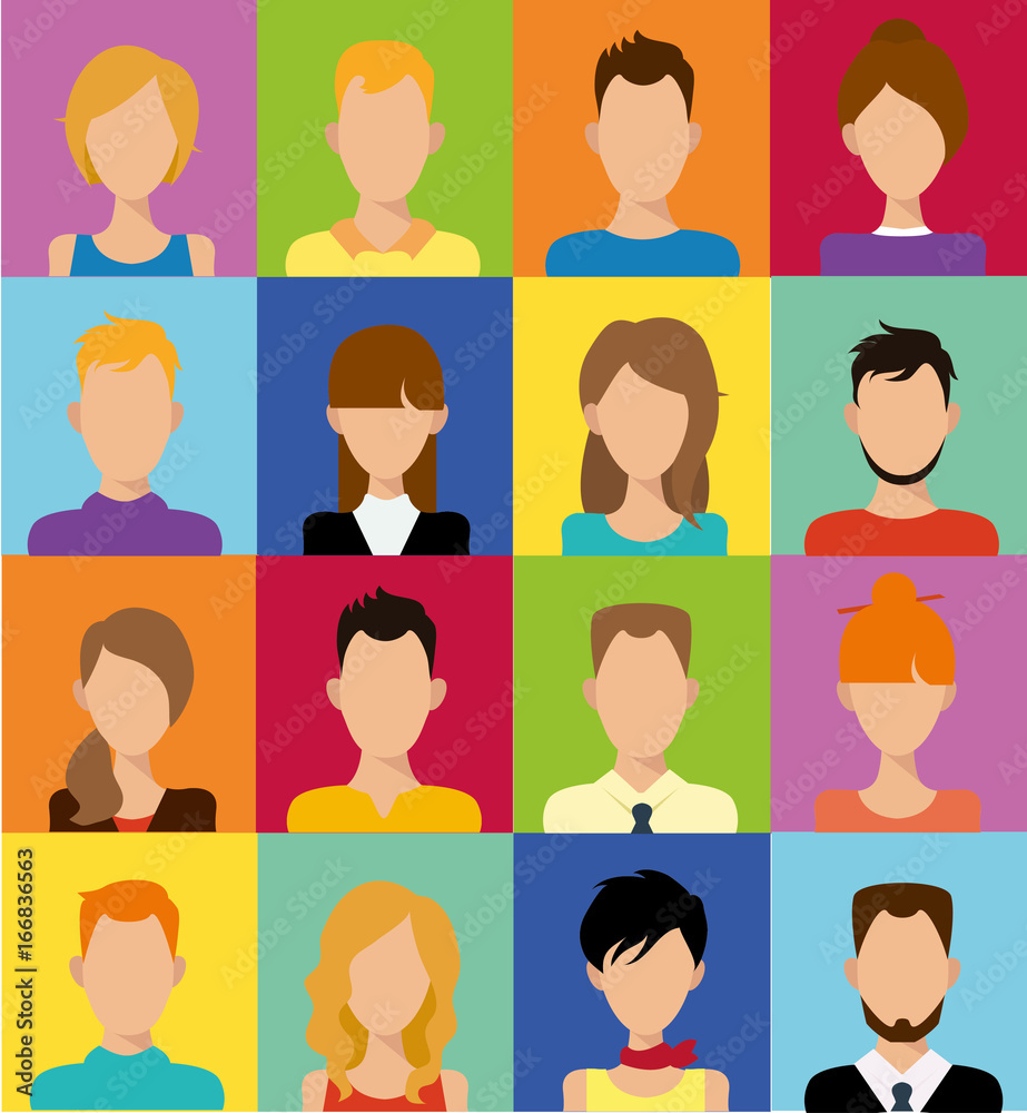 People flat icons avatar People flat icons avatar