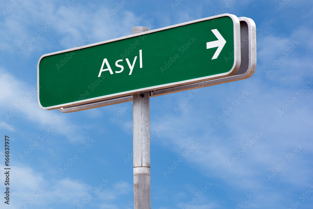 Fototapeta premium Schild 126 - Asyl
