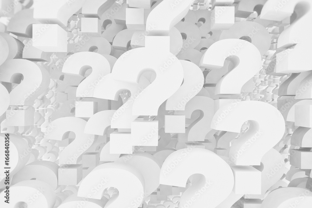 White question marks 3d symbols background White question marks 3d symbols background