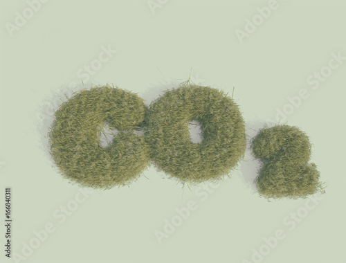 Co2 grass lillustration photo