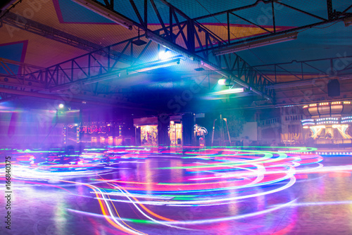 Strips of dodgem cars