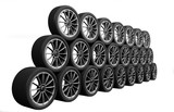 Modern Tyre isolated