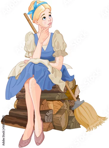 Obraz Marzący Kopciuszek