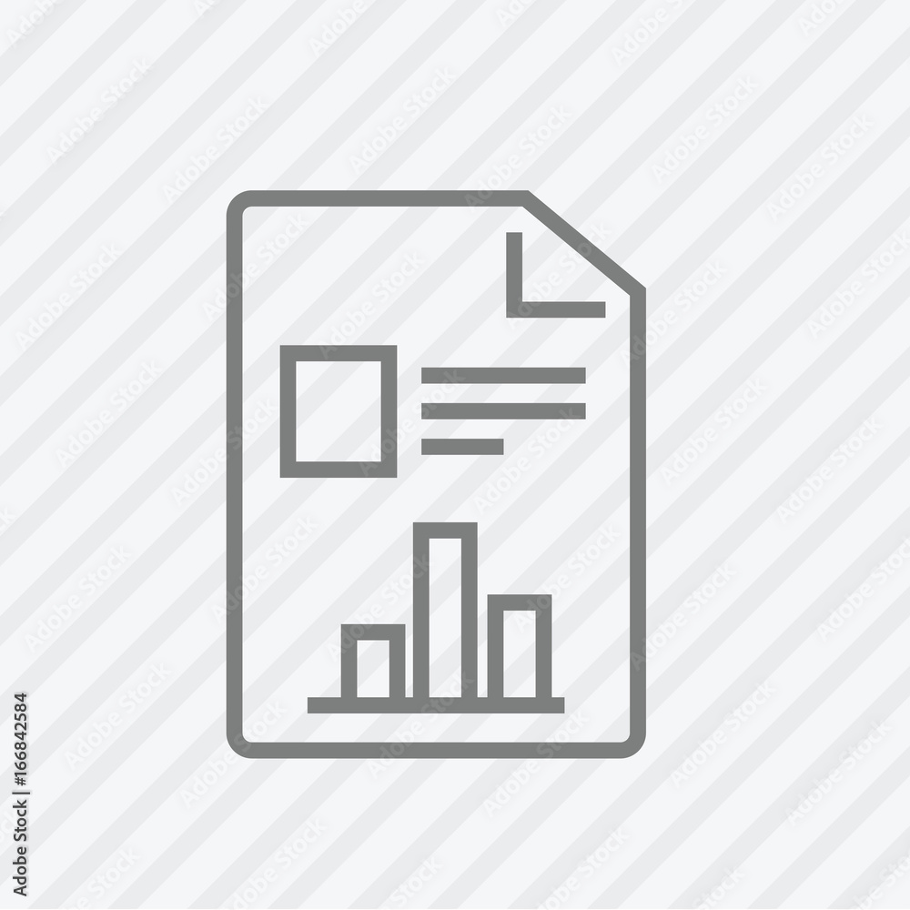Report line icon. Vector illustration. Report line icon. Vector illustration.