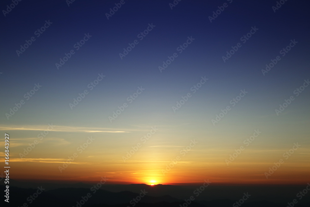 Sunset sky stratosphere background