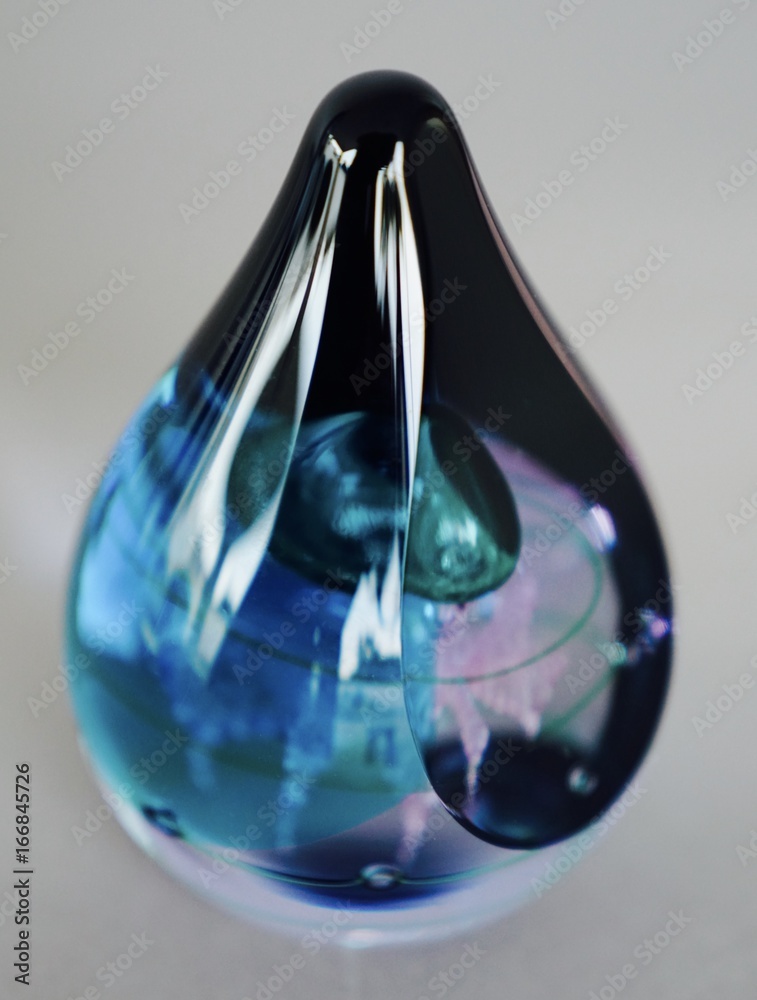 Drop Paperweight Artglass Teardrop Drop Paperweight Artglass Teardrop