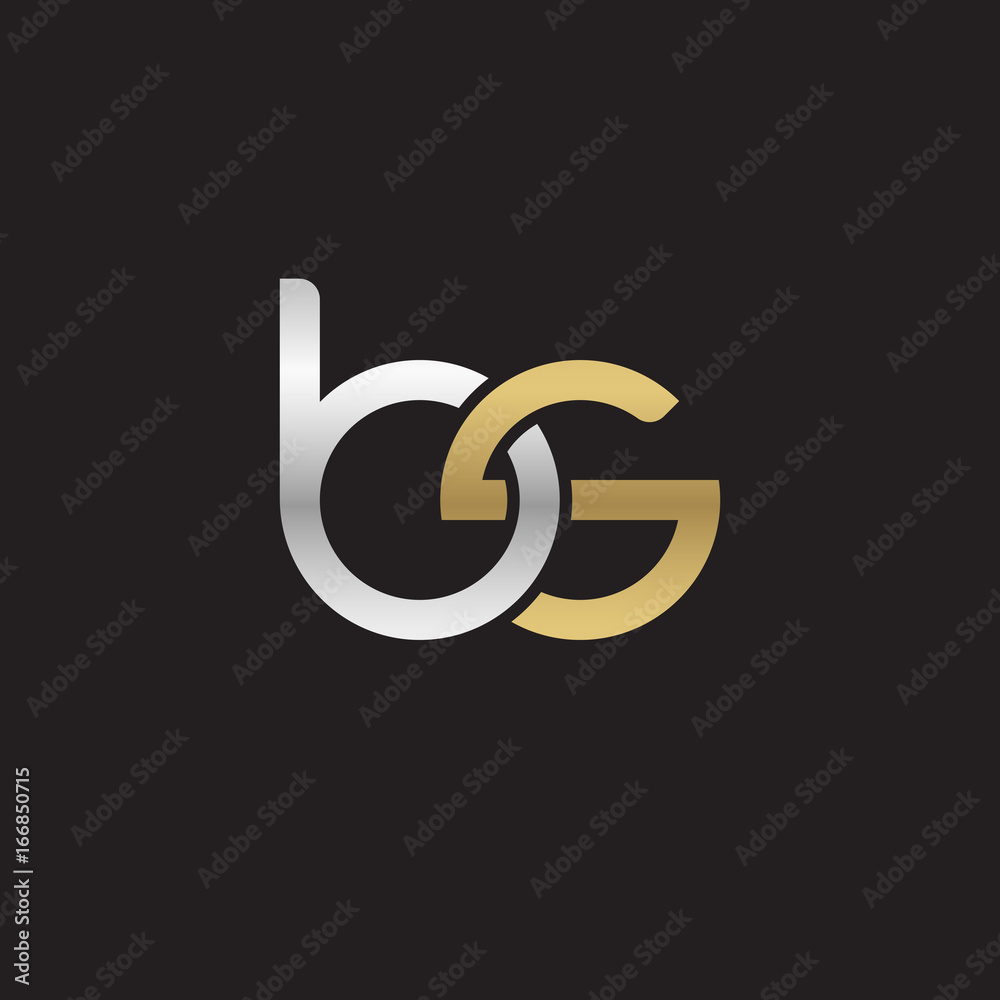 Initial lowercase letter bs, linked overlapping circle chain shape logo, silver gold colors on black background
Initial lowercase letter bs, linked overlapping circle chain shape logo, silver gold colors on black background