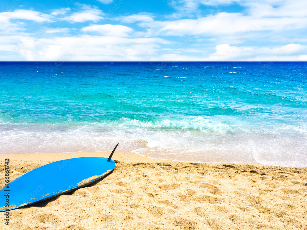 Beach, sea and surf background. Sandy beach, blue sky - Summer relax concept. Beach, sea and surf background. Sandy beach, blue sky - Summer relax concept.