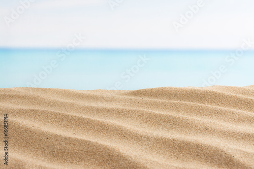 sea and sand on the beach, summer background