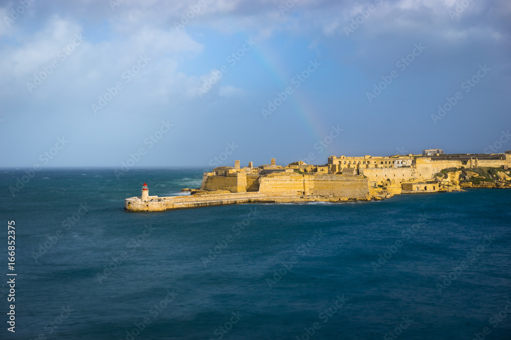 Fort Ricasoli and Breakwater with the lighthouse, Grand Harbour, Malta