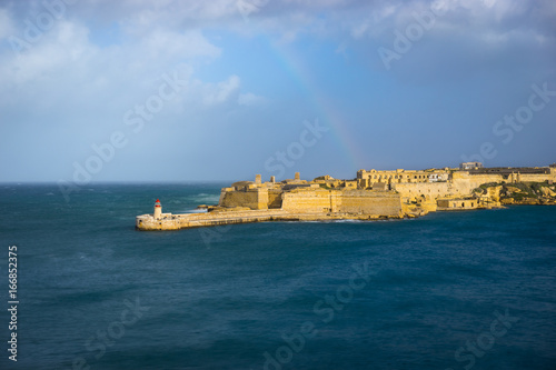 Fort Ricasoli and Breakwater with the lighthouse, Grand Harbour, Malta