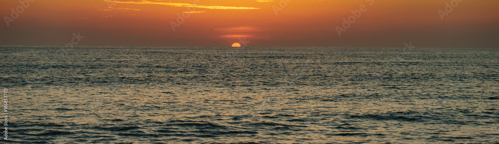 Sea Landscape,Sunset Background