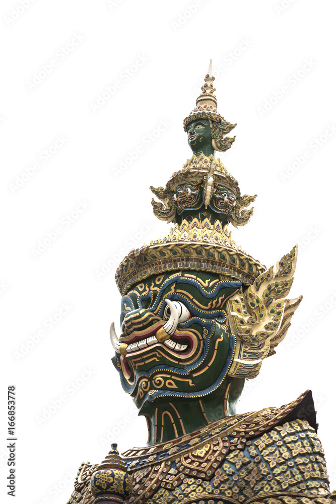Guardian statue at Wat Phra Kaew,Temple of the Emerald Buddha ,Bangkok,Thailand Guardian statue at Wat Phra Kaew,Temple of the Emerald Buddha ,Bangkok,Thailand