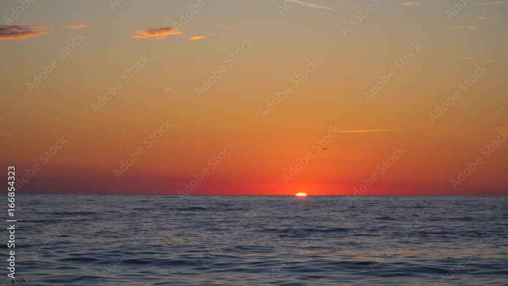 Sunset Over The Sea