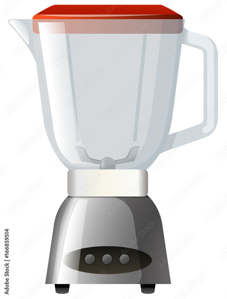 Blender with red lid Blender with red lid
