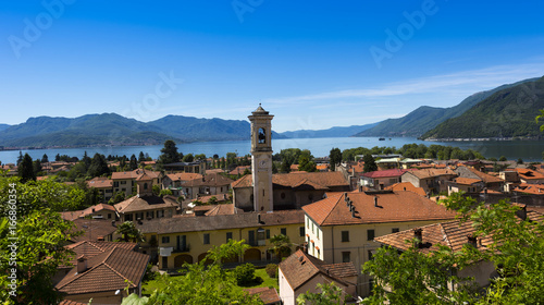 Photos View over Maccagno to the southern part of Lake Maggiore - Maccagno, Lake Maggio