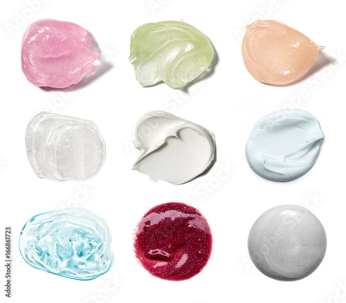 smear paint of cosmetic products photo