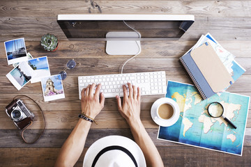 Travel planning on computer
