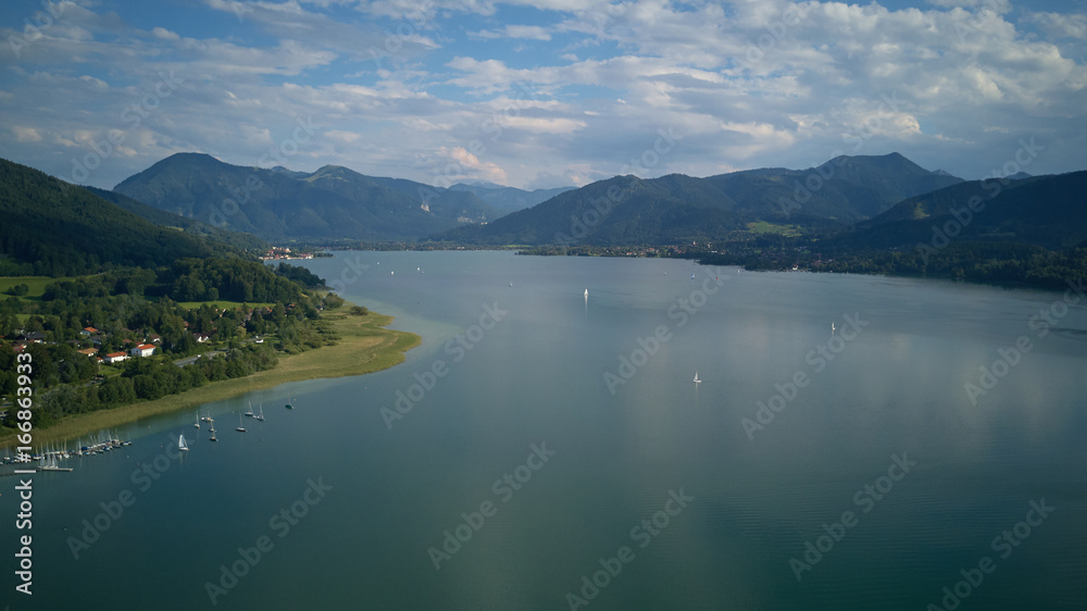 Lake Tegernsee Bavaria Aerial