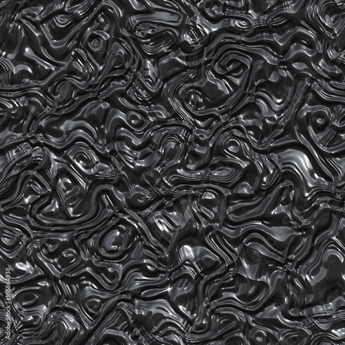 3d illustration - abstrakt fraktal schwarz textur