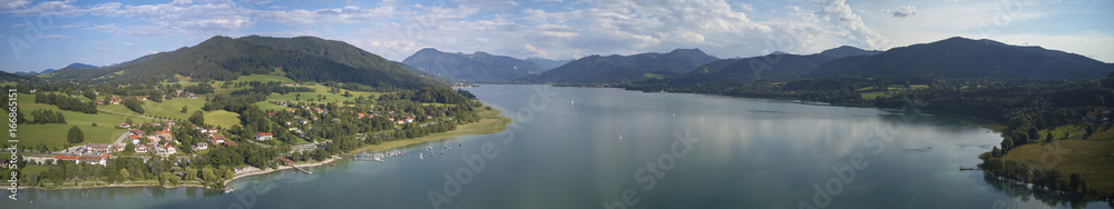 Lake Tegernsee Bavaria Aerial Panorama