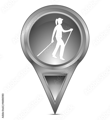 map pointer with Nordic Walking